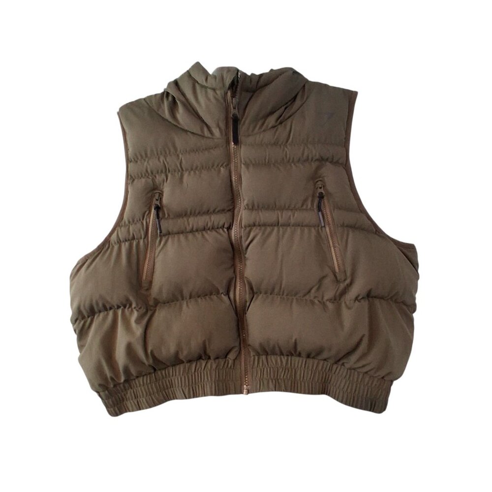 Women's Olive Puffer Vest